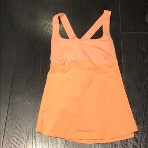 Orange Lululemon tank top